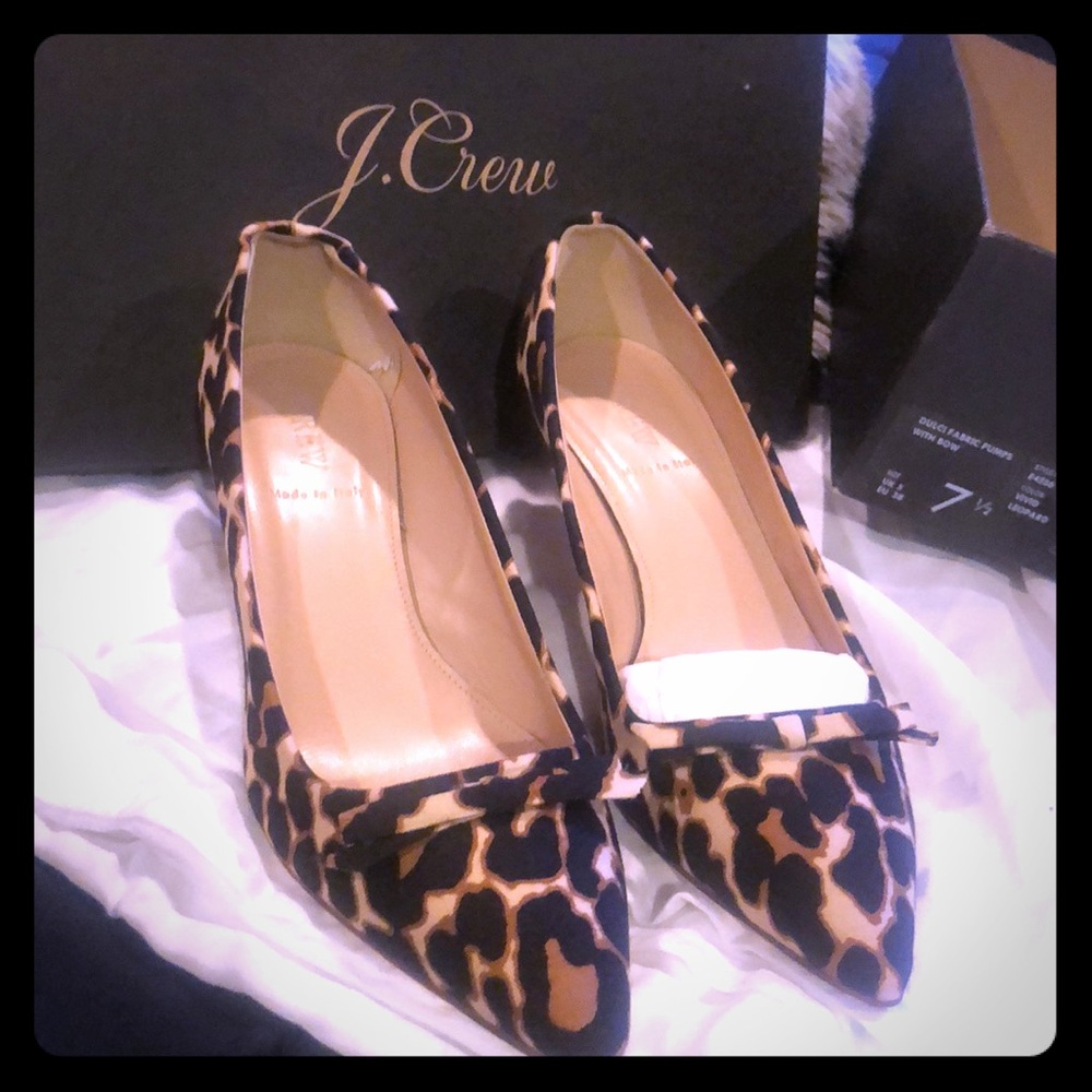 J crew kitten heel shoes